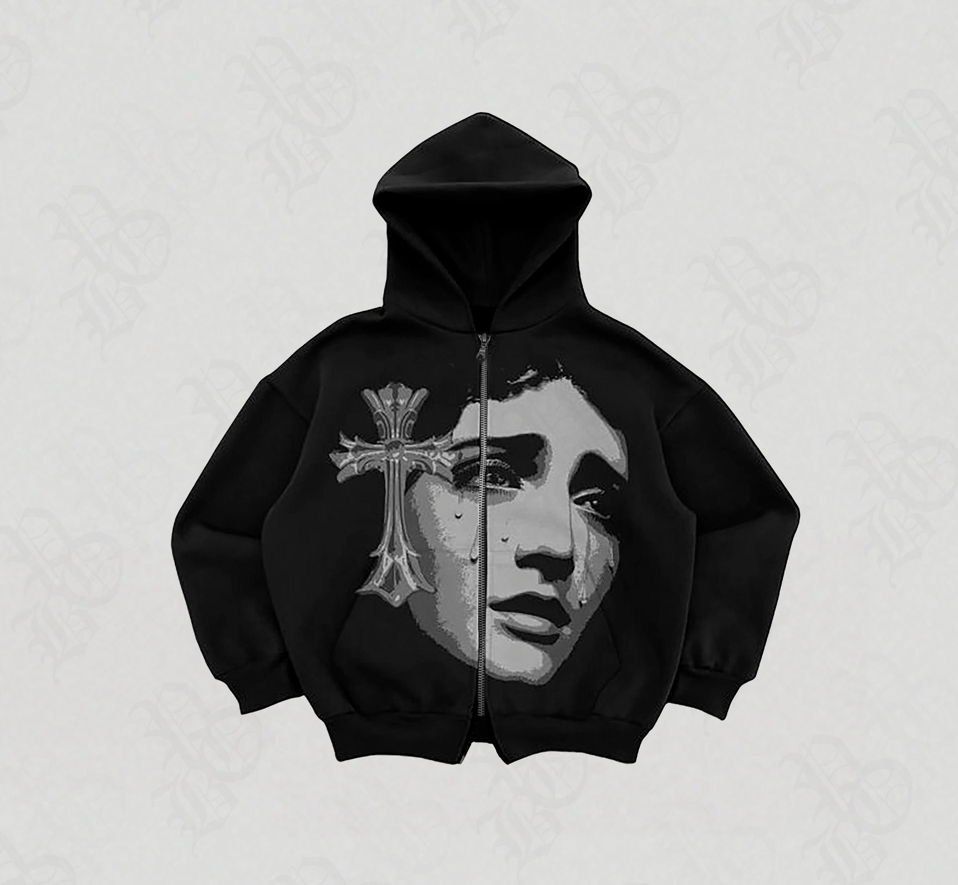 Hoodie Zip Santa Pena