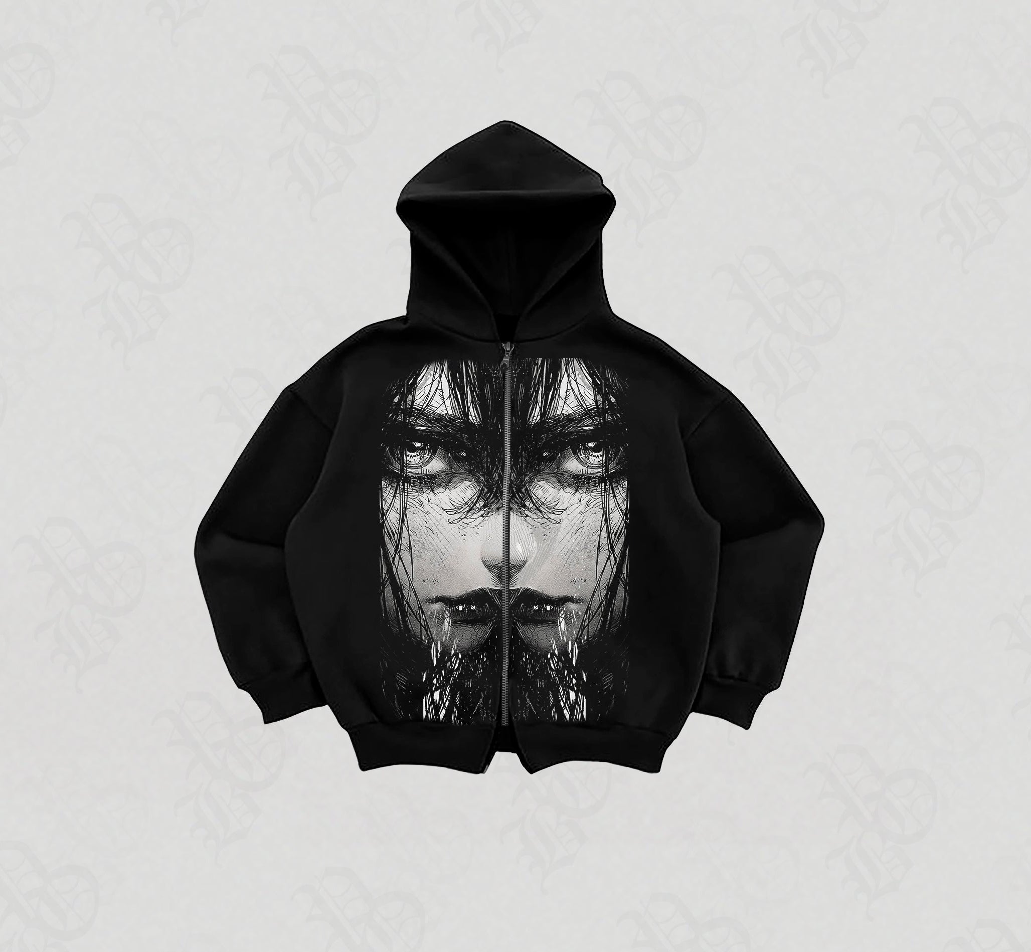 Hoodie Zip Static Hum